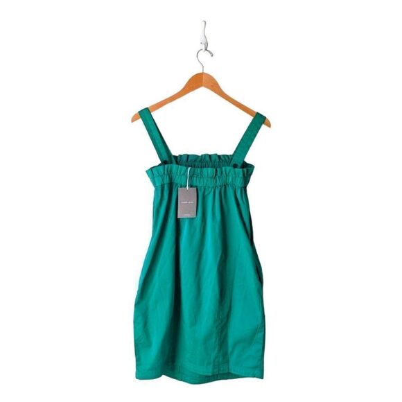 Everlane Paperbag Ruffle Tank Convertible Dress, Size S Emerald Green - Picture 4 of 13